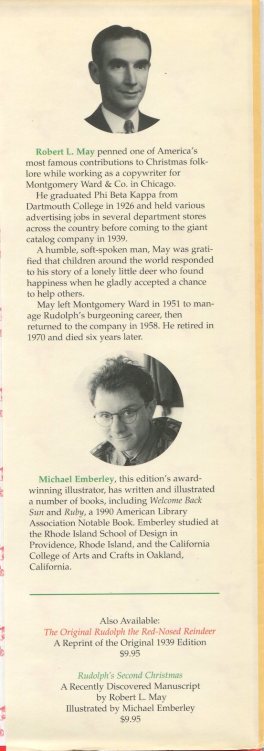 Inside backflap of cover